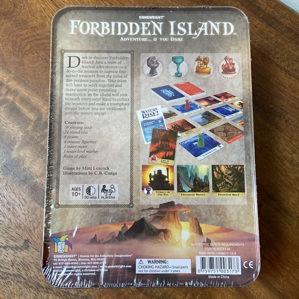 Forbidden Island Gamewright Game New - Picture 4 of 8